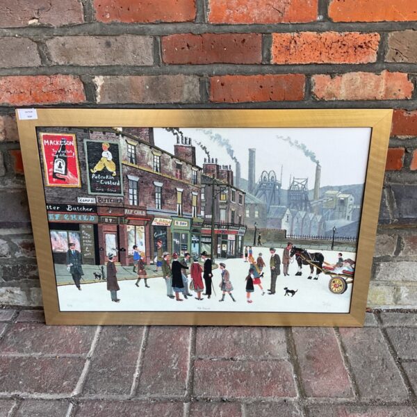Allen Tortice limited edition print of an industrial pit scene high street.