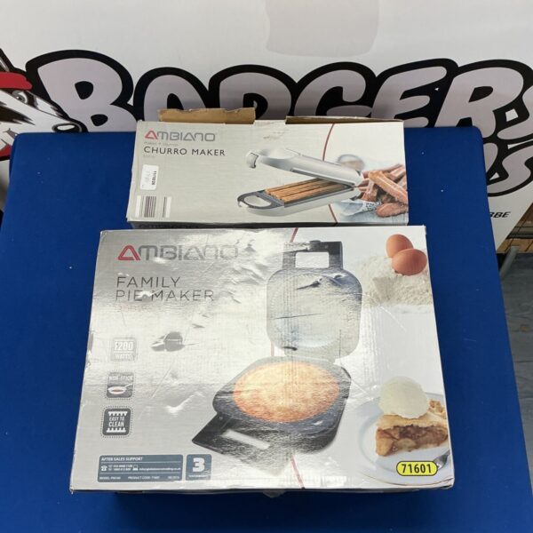 Ambiano churro and pie maker appliance in used condition.