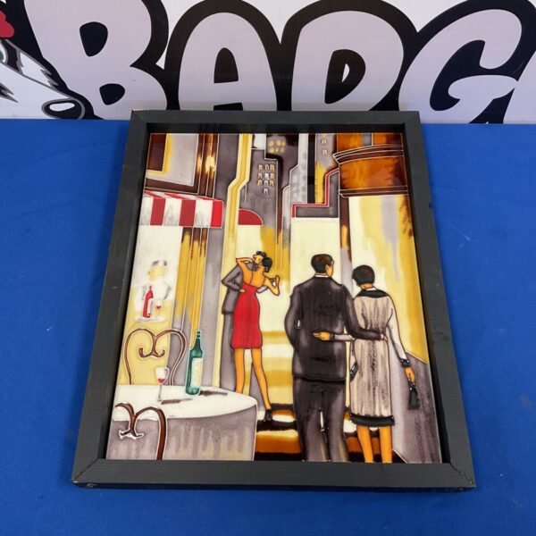 Vintage Art Deco wall tile inspired by Trish Biddle’s designs.