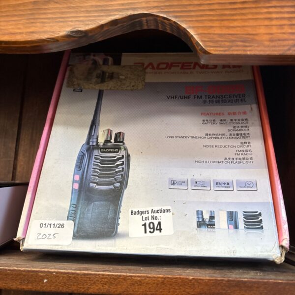 Baofeng BF-888S UHF two-way radio walkie-talkie set in retail box