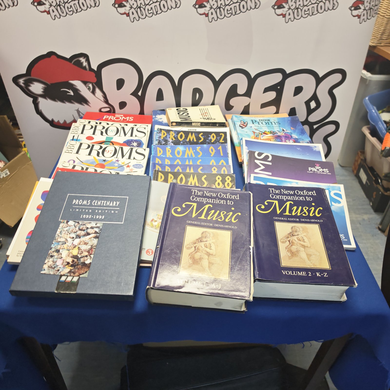 Bundle of BBC Proms guides and Oxford Companion to Music books.