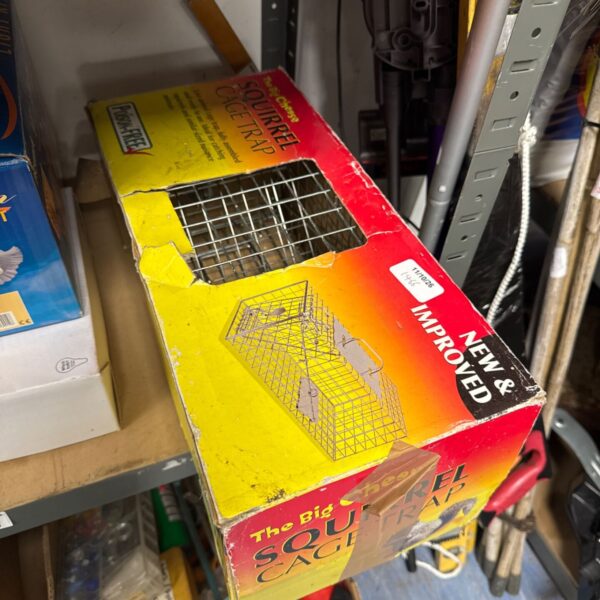 Used The Big Cheese squirrel cage trap for humane pest control.