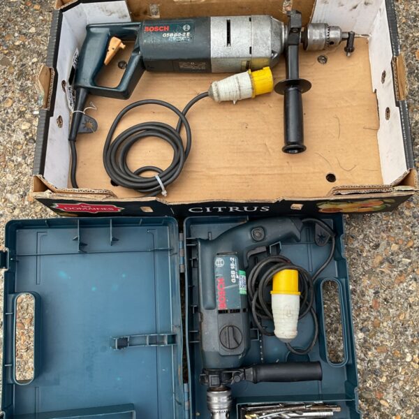Vintage Bosch GSB 18-2 hammer drill in used condition.
