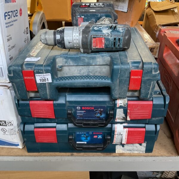 Bosch Professional GSB 18V-55 cordless drill driver in used condition.