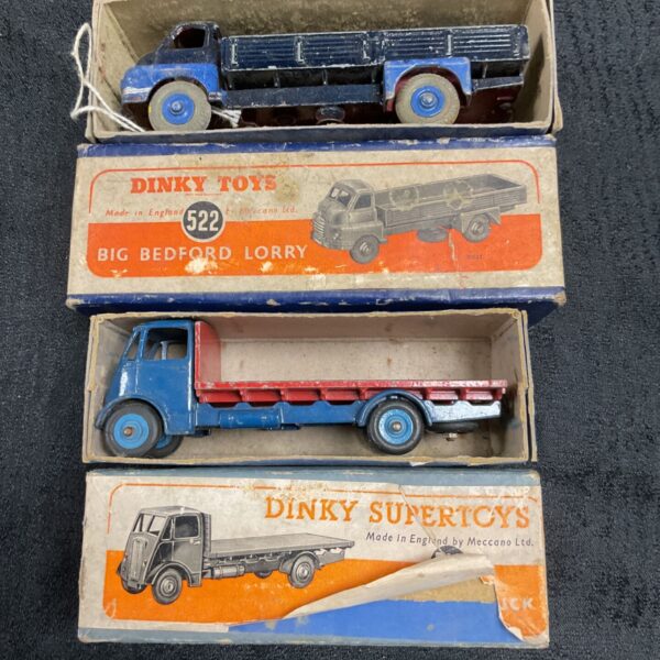 Two boxed vintage Dinky Toys lorries including Big Bedford Lorry model 522