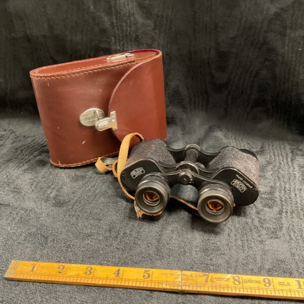 Vintage Carl Zeiss Jena Jenopem 8x30 binoculars with leather case.