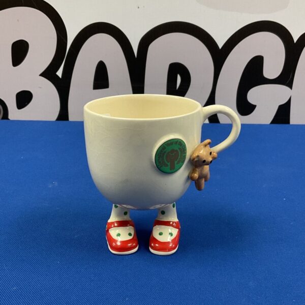 Vintage Carltonware Walking Ware Year of the Child mug with legs.