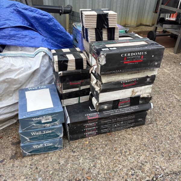 Job lot of ceramic tiles including Cerdomus brand.
