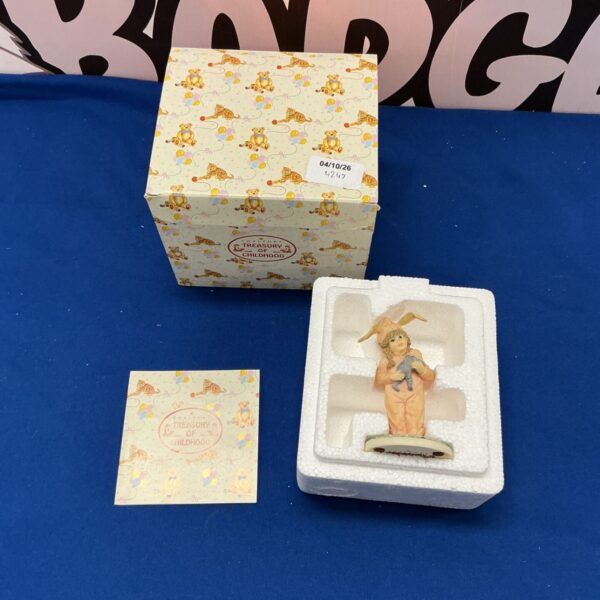 Coalport Treasury of Childhood porcelain figure, model 04/10/26, detailed collectible.