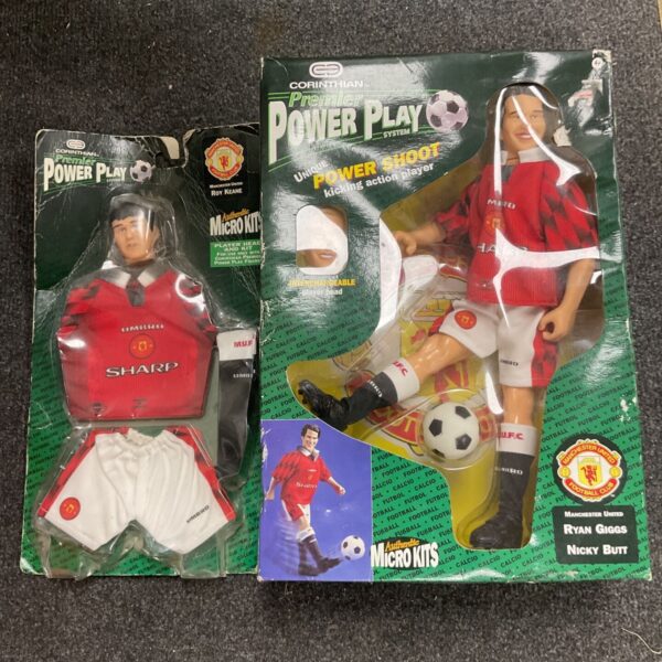 Vintage Corinthian Power Play Roy Keane figure in original packaging.
