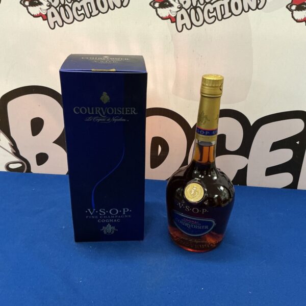 Bottle of Courvoisier VSOP Cognac, a classic French brandy.