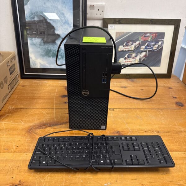 Dell Optiplex 3060 desktop computer with keyboard included.