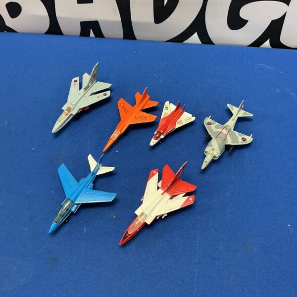 Vintage diecast Matchbox jet planes lot for collectors.