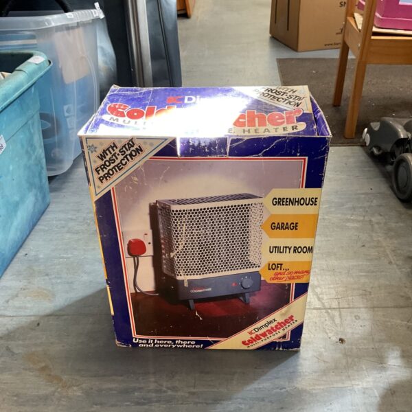 Vintage Dimplex Coldwatcher heater in original box.