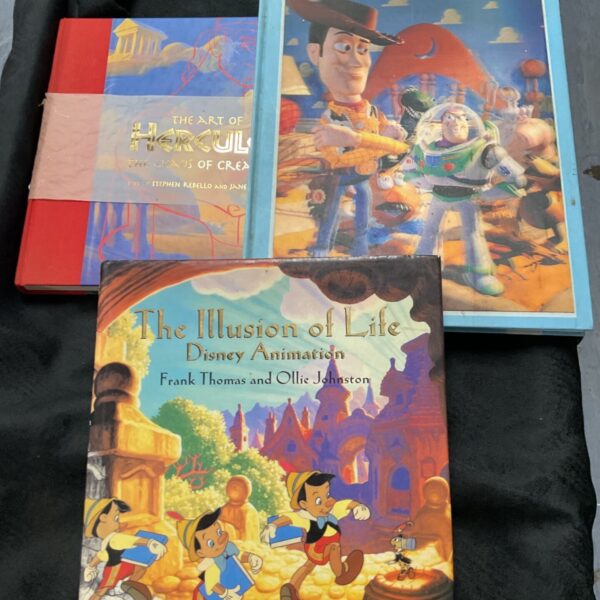 Cover of Disney animation books including The Illusion of Life.