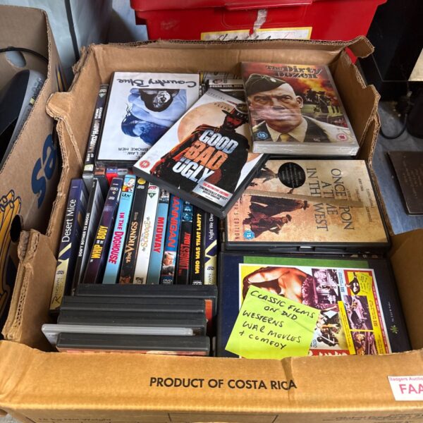 DVD film collection lot including westerns and comedies.