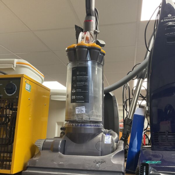 Dyson multi floor upright bagless vacuum cleaner with clear dust container and telescope wand