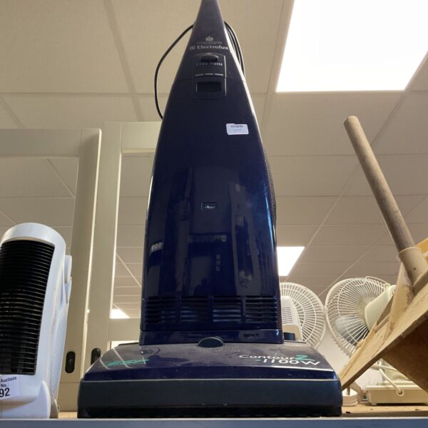 Electrolux Contour 2 1100w upright vacuum cleaner in blue.