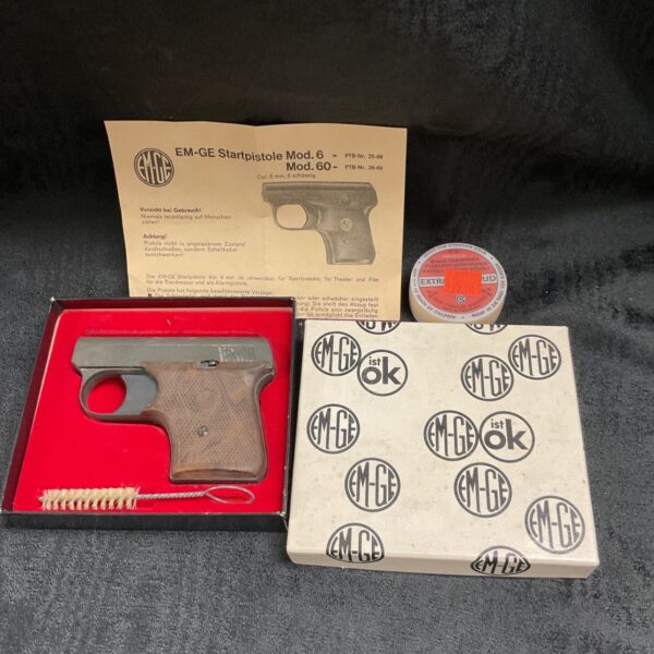 Vintage Em-Ge Starting Pistol Mod. 6 in original box.