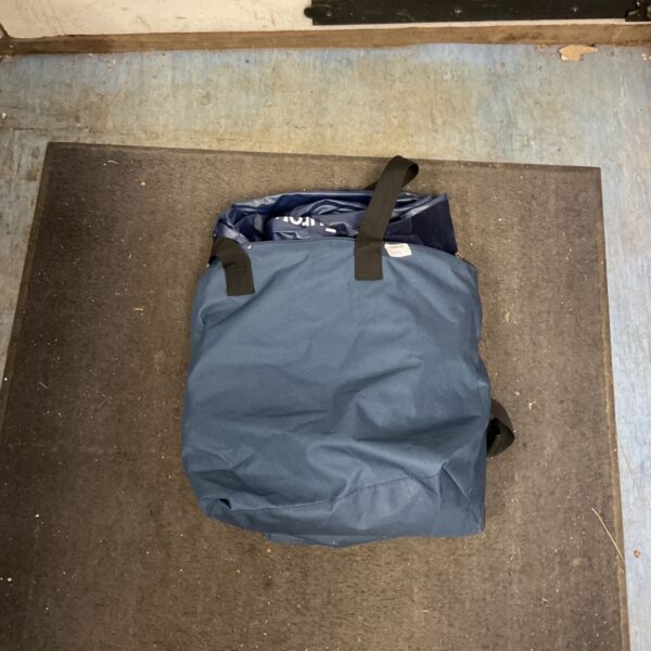 Blue Eurohike air bed carry bag with handles.