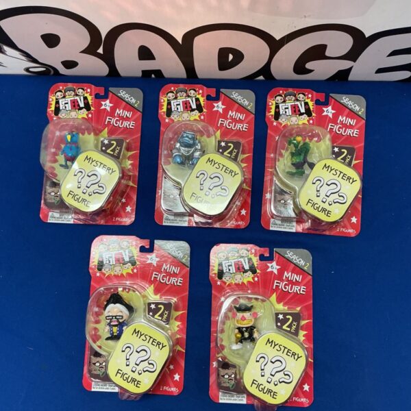 Boxed collection of FGTEEV mini figures for collectors.