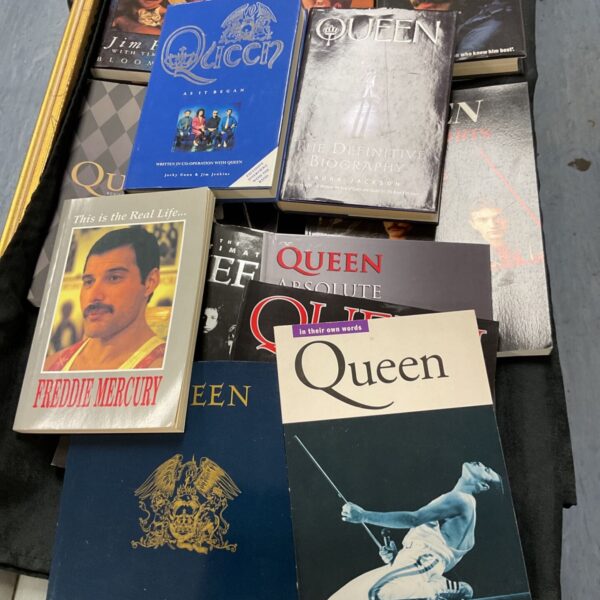 Collection of Freddie Mercury and Queen biographies and books.