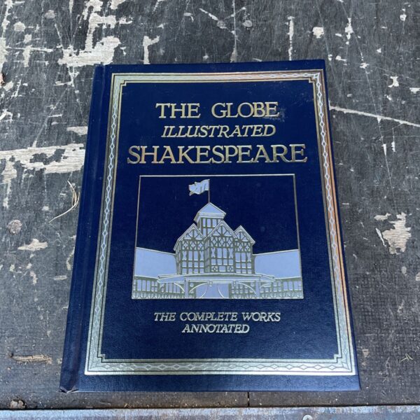 Antique copy of The Globe Illustrated Shakespeare complete works book.