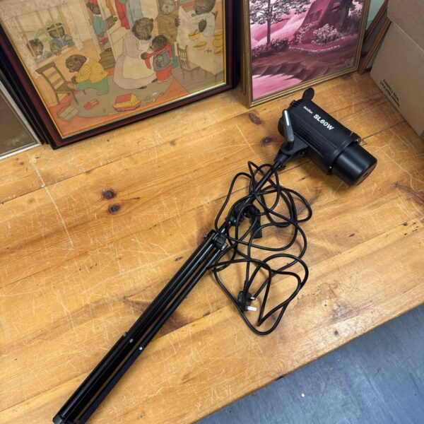 Godox SL60w studio light on tripod for photography and video.