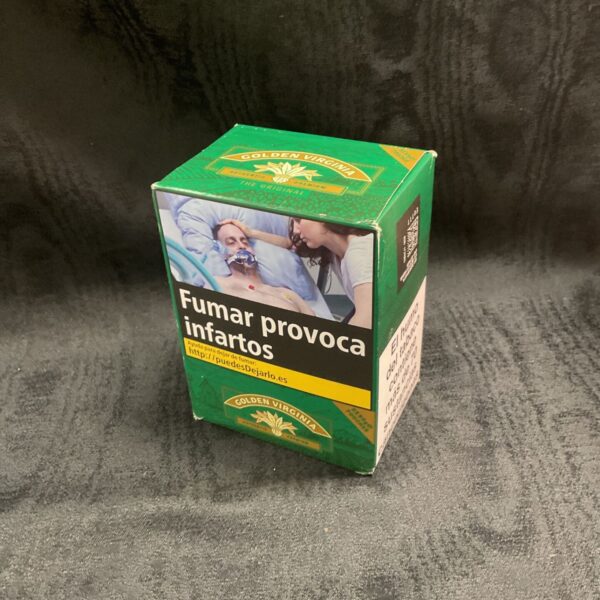 Vintage Golden Virginia tobacco tin with five 50g pouches inside.