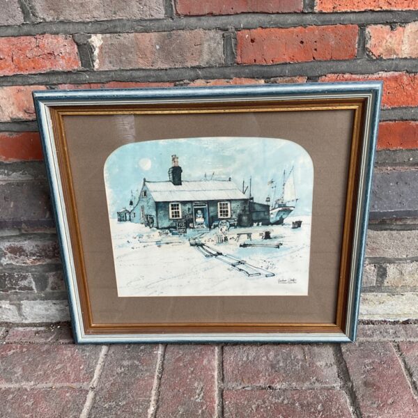 Graham Clarke "Yes We Have Fish" print, a charming coastal illustration.
