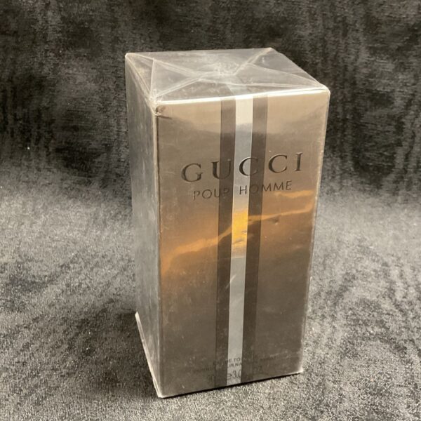 Sealed bottle of Gucci Pour Homme Vapouriser fragrance.