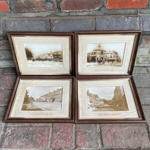 Antique black and white photograph of High Wycombe town centre.