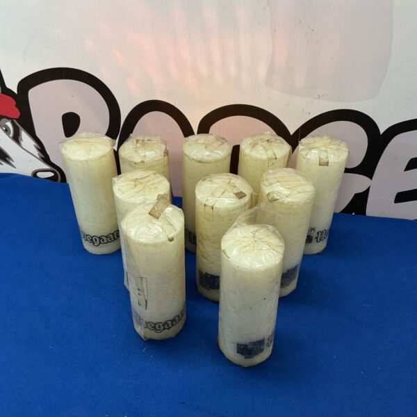 Lot of ten vintage Hoegaarden beer bottle candle sticks.