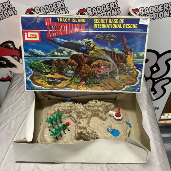 Imai Thunderbirds Tracy Island Secret Base set in original illustrated box with moulded island
