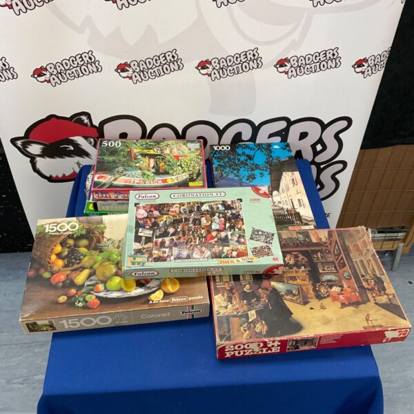 Selection of Falcon jigsaw puzzles including Coronation Street.