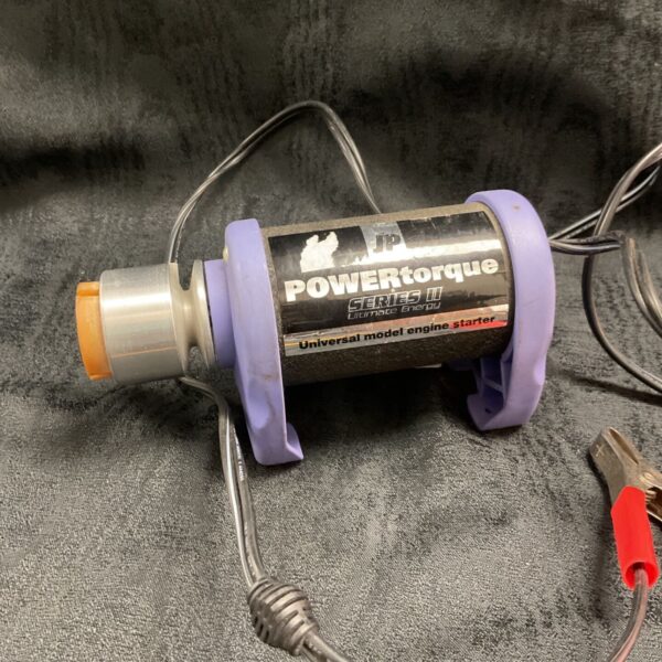 JP POWERtorque Series II universal model engine starter with attached leads