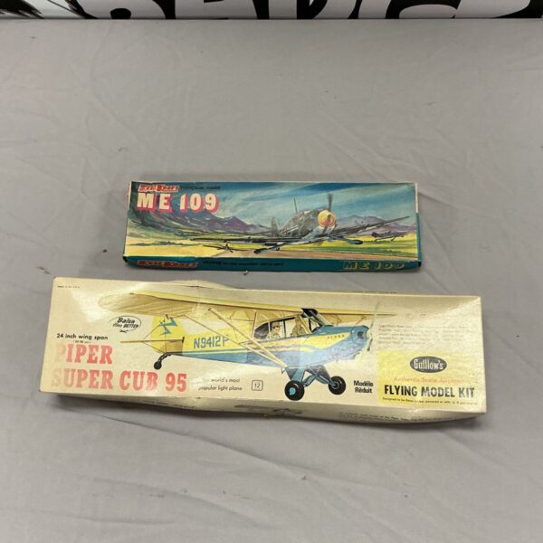 Vintage Keil Kraft and Guillows balsa model aircraft kits.
