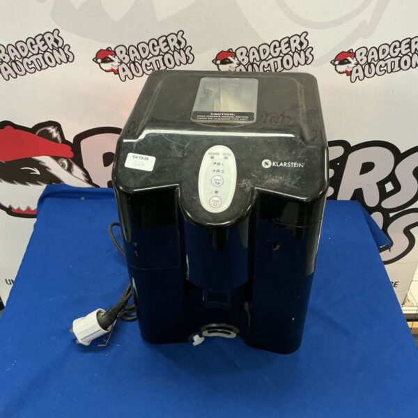 Front view of a used Klarstein ice machine appliance.