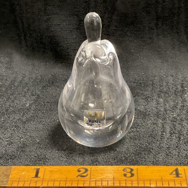 Clear crystal Kosta Boda perfume bottle by Vickie Lindstrand.