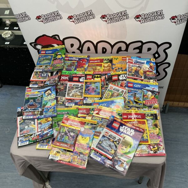 Large bundle of Lego magazines with various themes.