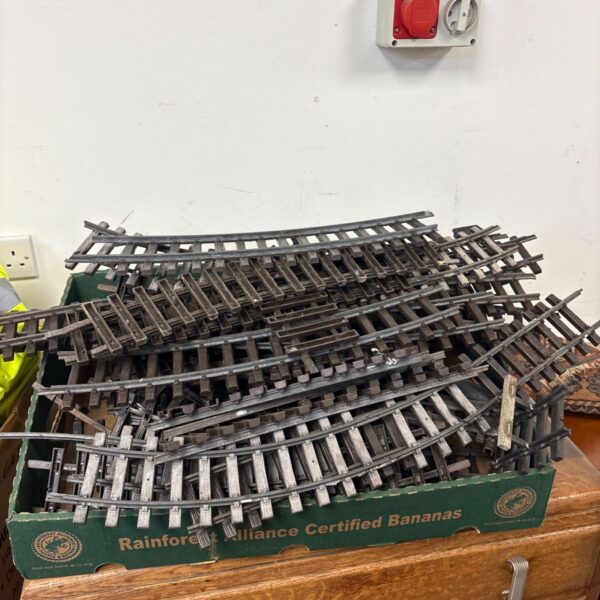 Large lot of LGB garden gauge track with curved and straight sections