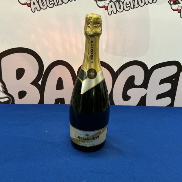 Bottle of Lindauer Brut Cuvee sparkling wine from New Zealand.
