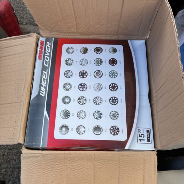 2 boxes of 4 pcs 15” wheel covers