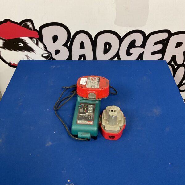 Makita DC1804T charger with PA18 battery for 18V power tools.