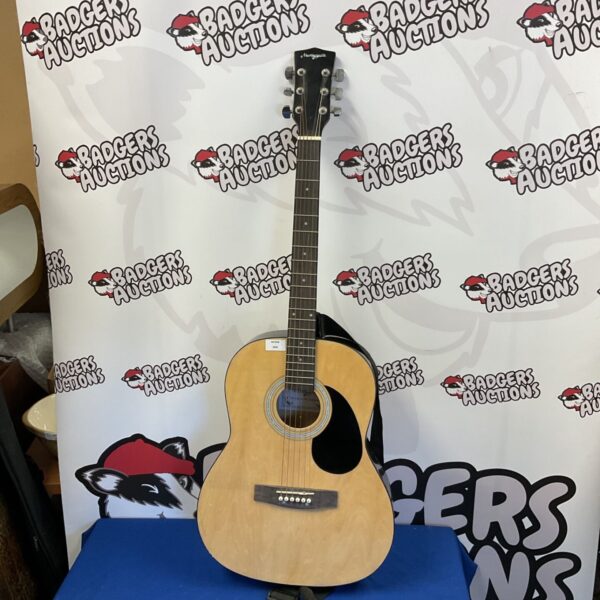 Front view of a Martin Smith acoustic guitar against a backdrop.