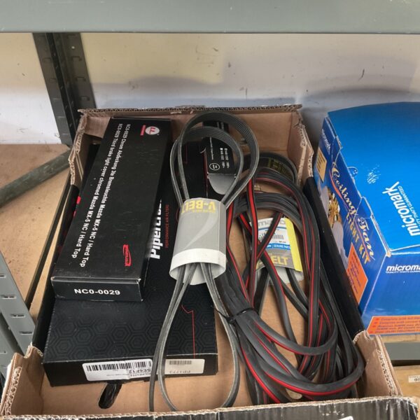 Mazda MX-5 NC chrome brake light cover and V-belts in a box lot