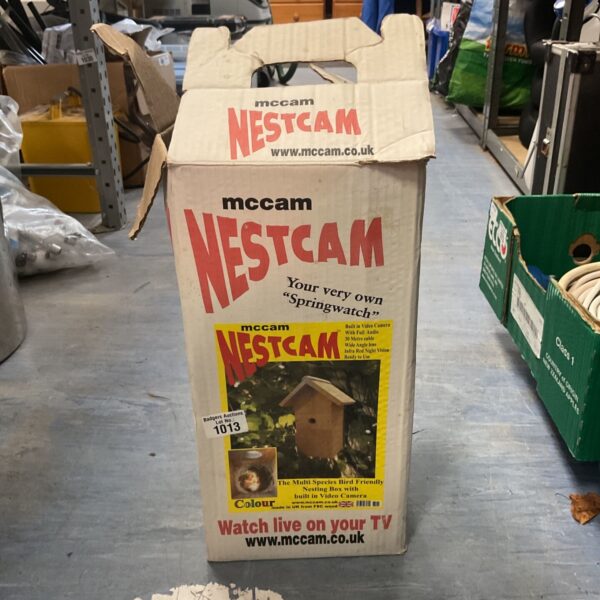 mccam Nestcam bird box camera kit in cardboard packaging