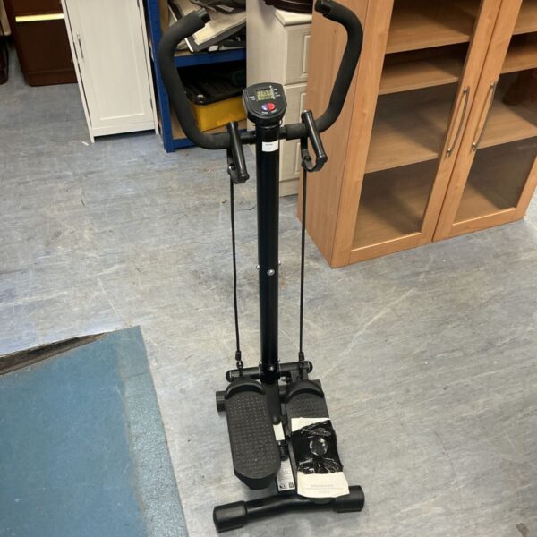 Neostar compact stepper with digital display for home fitness.