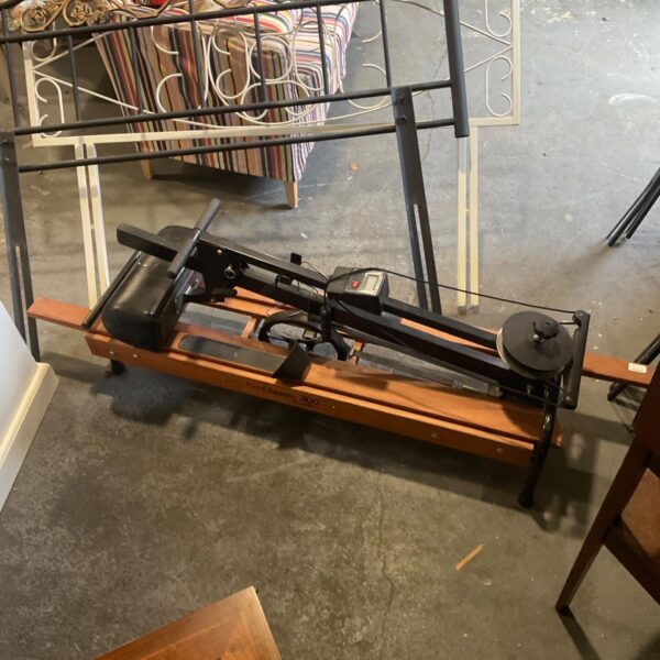 Nordic Track Pro Classic 300 rowing machine with timber rail and digital display