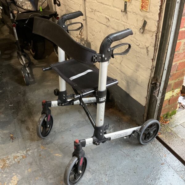 NRS Healthcare Compact Easy mobility walker with seat and backrest